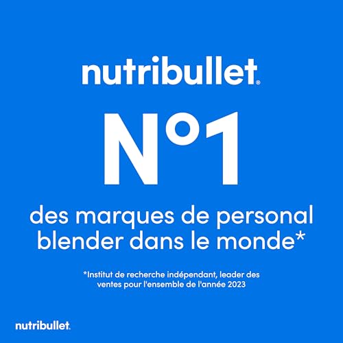 Nutribullet blender portable léger, tasse tritan sans BPA 475ml, mini blender avec lame en acier inoxydable 4 points, blender nomade, chargeur USB-C, plus de 15 cycles avant recharge NBP003B - Image 22