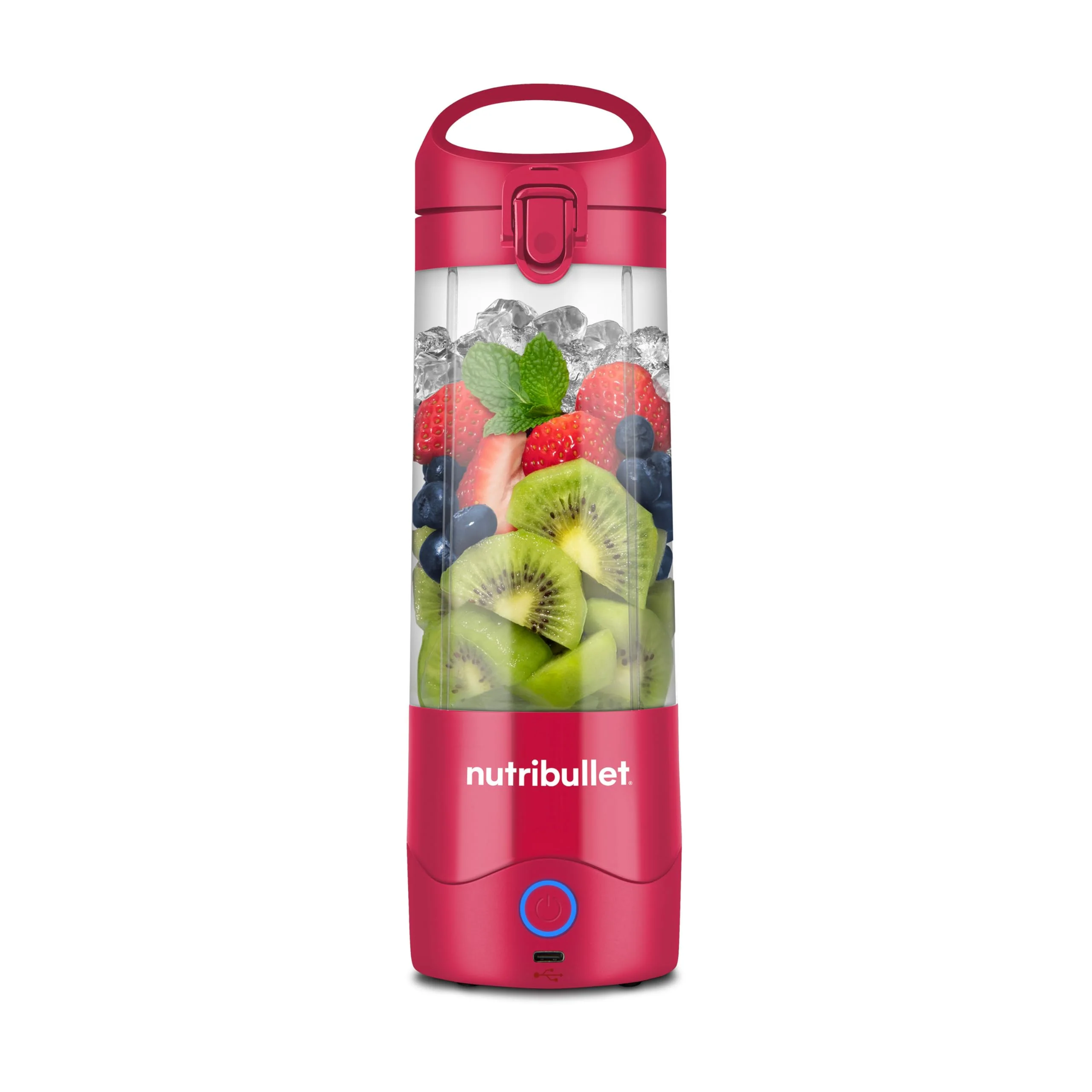 Nutribullet blender portable léger, tasse tritan sans BPA 475ml, mini blender avec lame en acier inoxydable 4 points, blender nomade, chargeur USB-C, plus de 15 cycles avant recharge NBP003B - Image 3