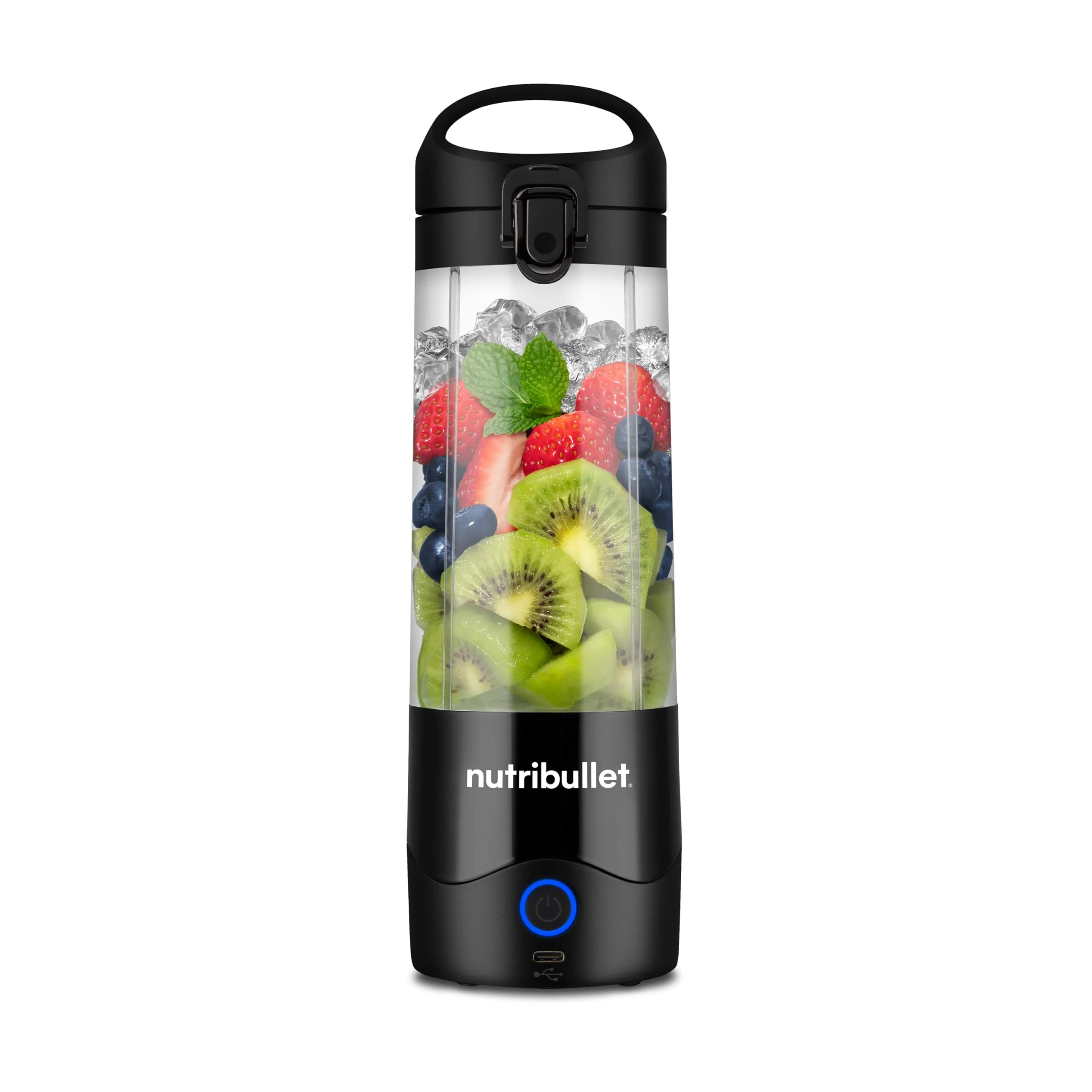 Nutribullet blender portable léger, tasse tritan sans BPA 475ml, mini blender avec lame en acier inoxydable 4 points, blender nomade, chargeur USB-C, plus de 15 cycles avant recharge NBP003B - Image 5