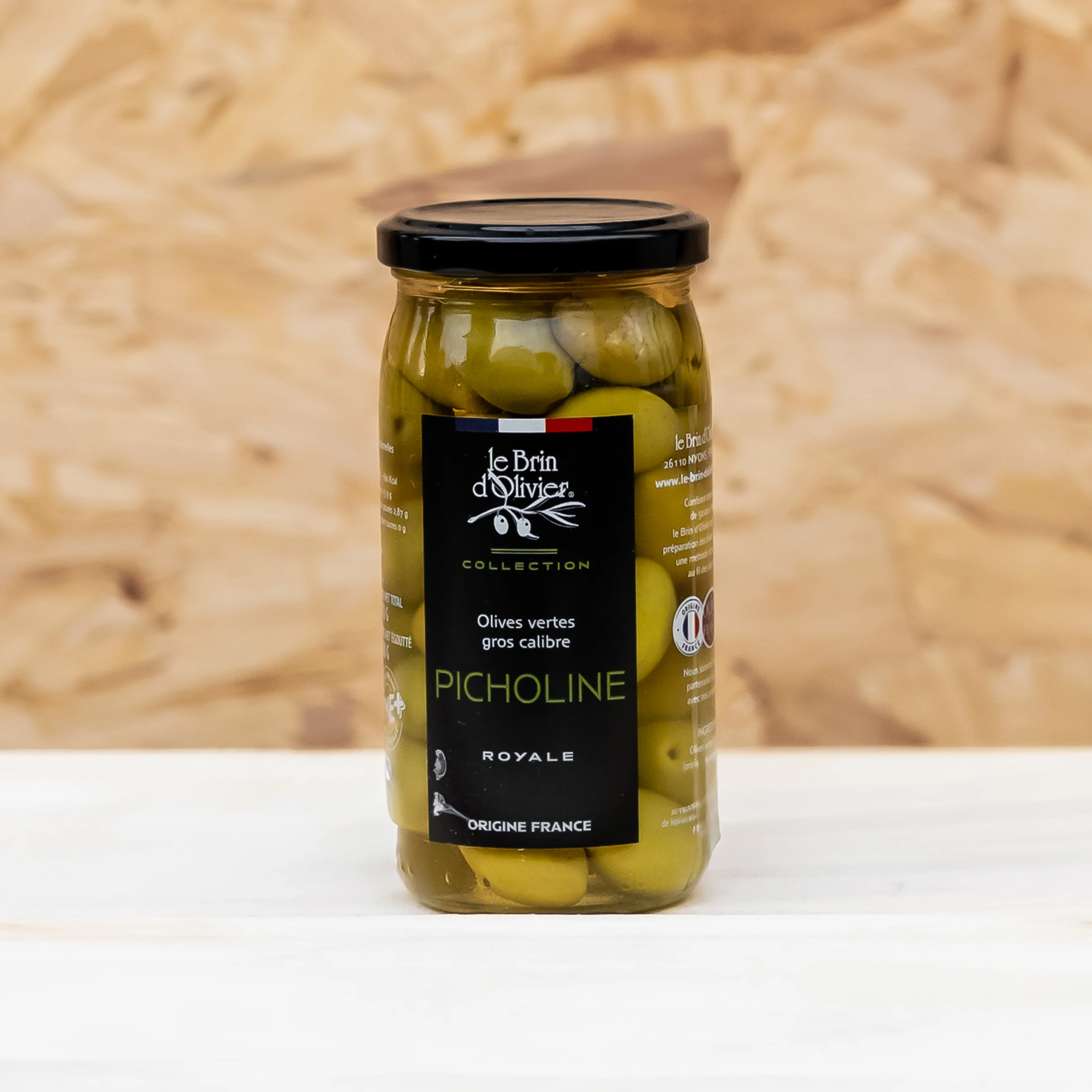 Olives vertes variété Picholine