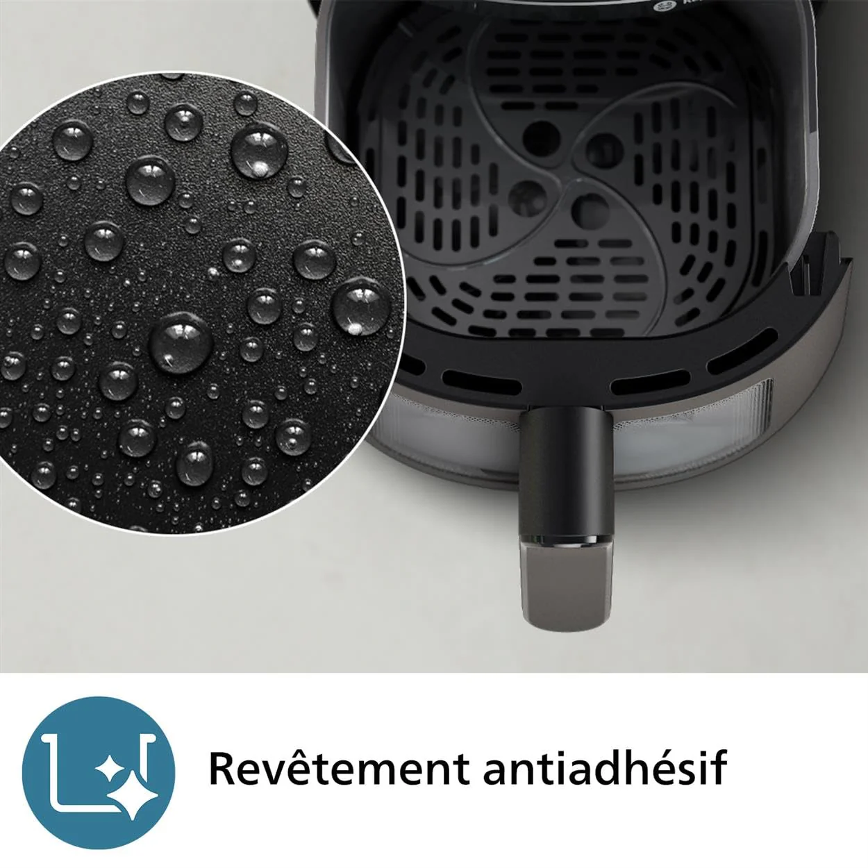 Philips Air Fryer Série 2000 4.2L - Puissance 1500W, Technologie RapidAir, Écran tactile digital,13 options de cuisson,9 fonctions préréglées, Jusqu'à 90% de matières grasses en moins,Noir (NA229/00) - Image 16