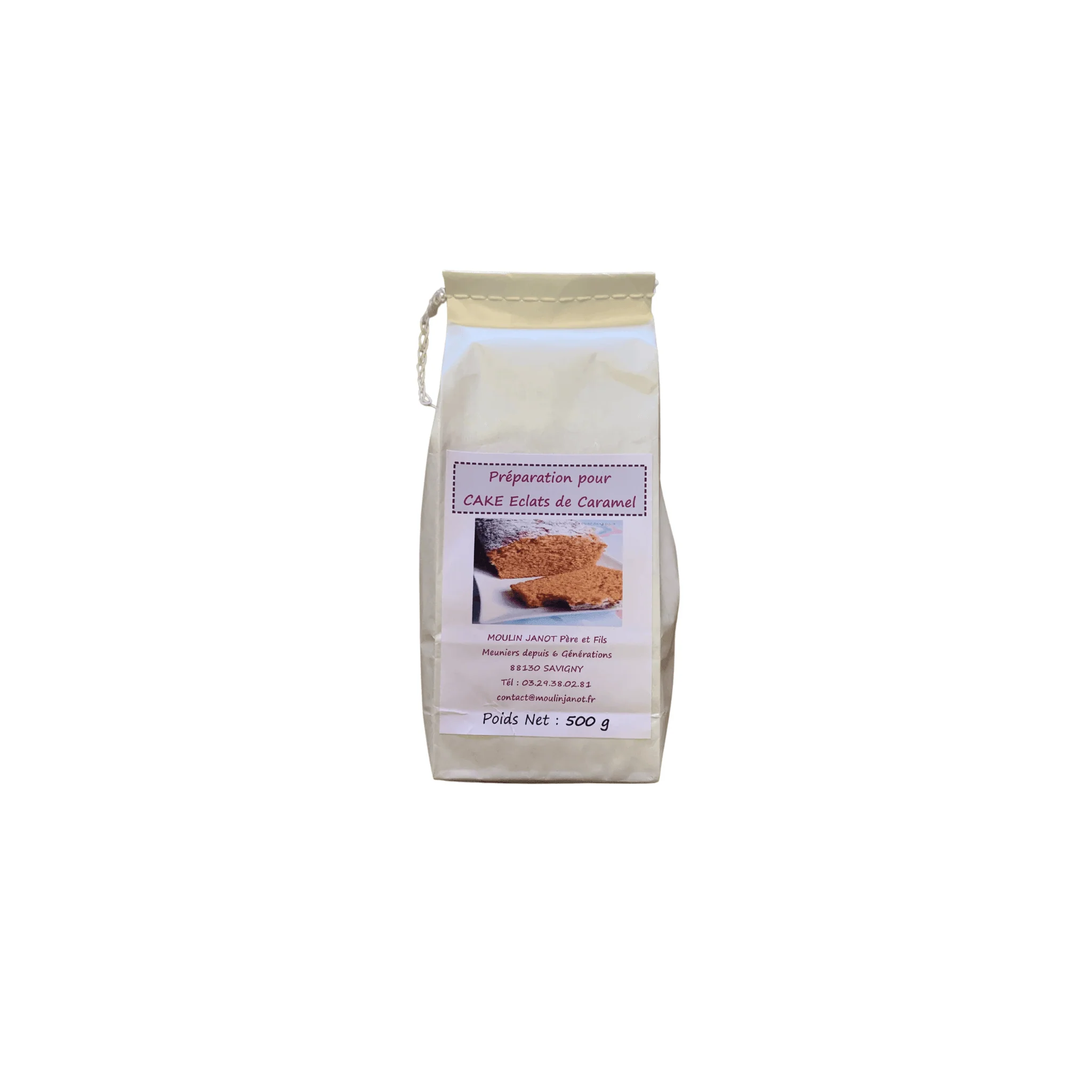 Préparation Cake éclats de caramel - 500g