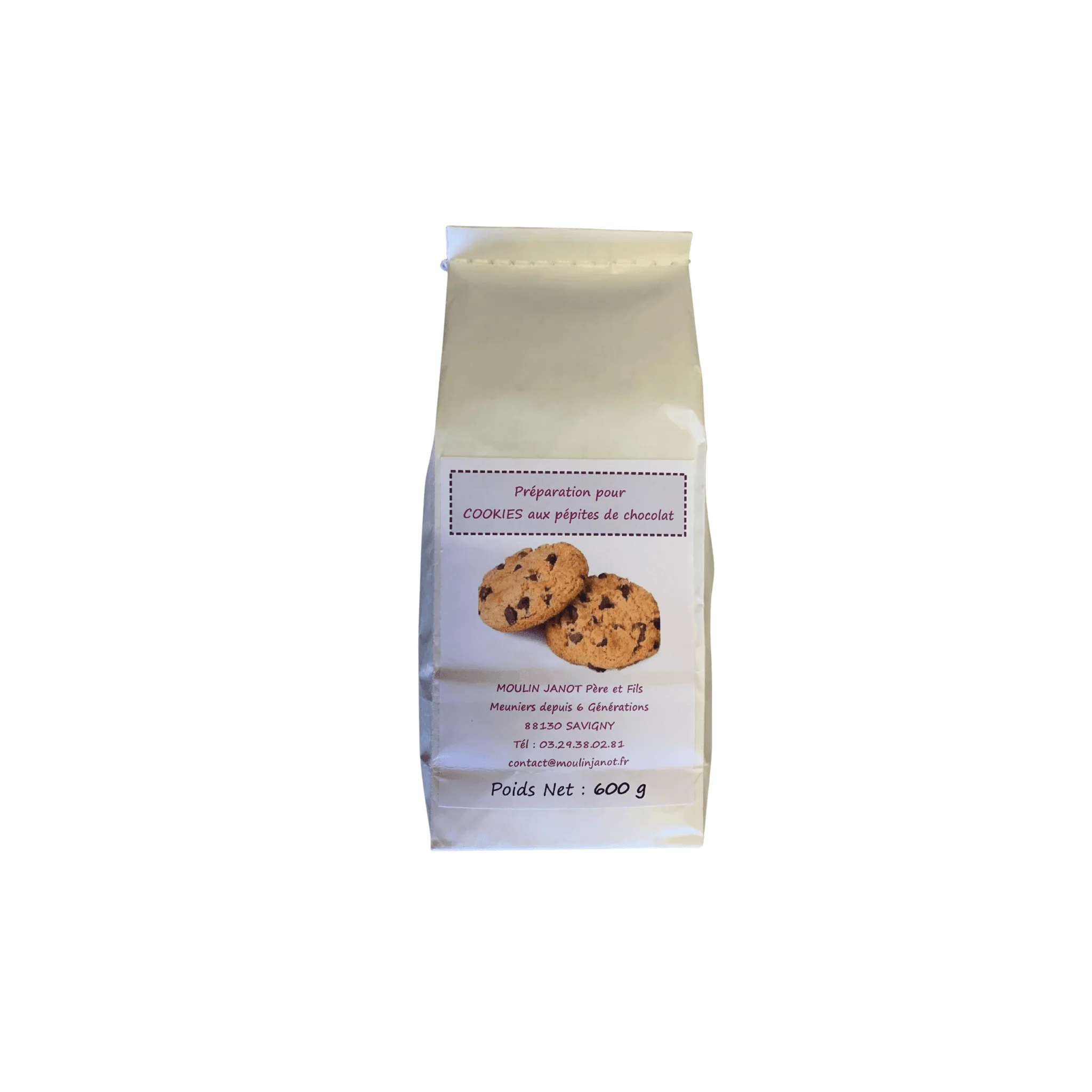 Préparation Cookies aux pépites de chocolat - 600g