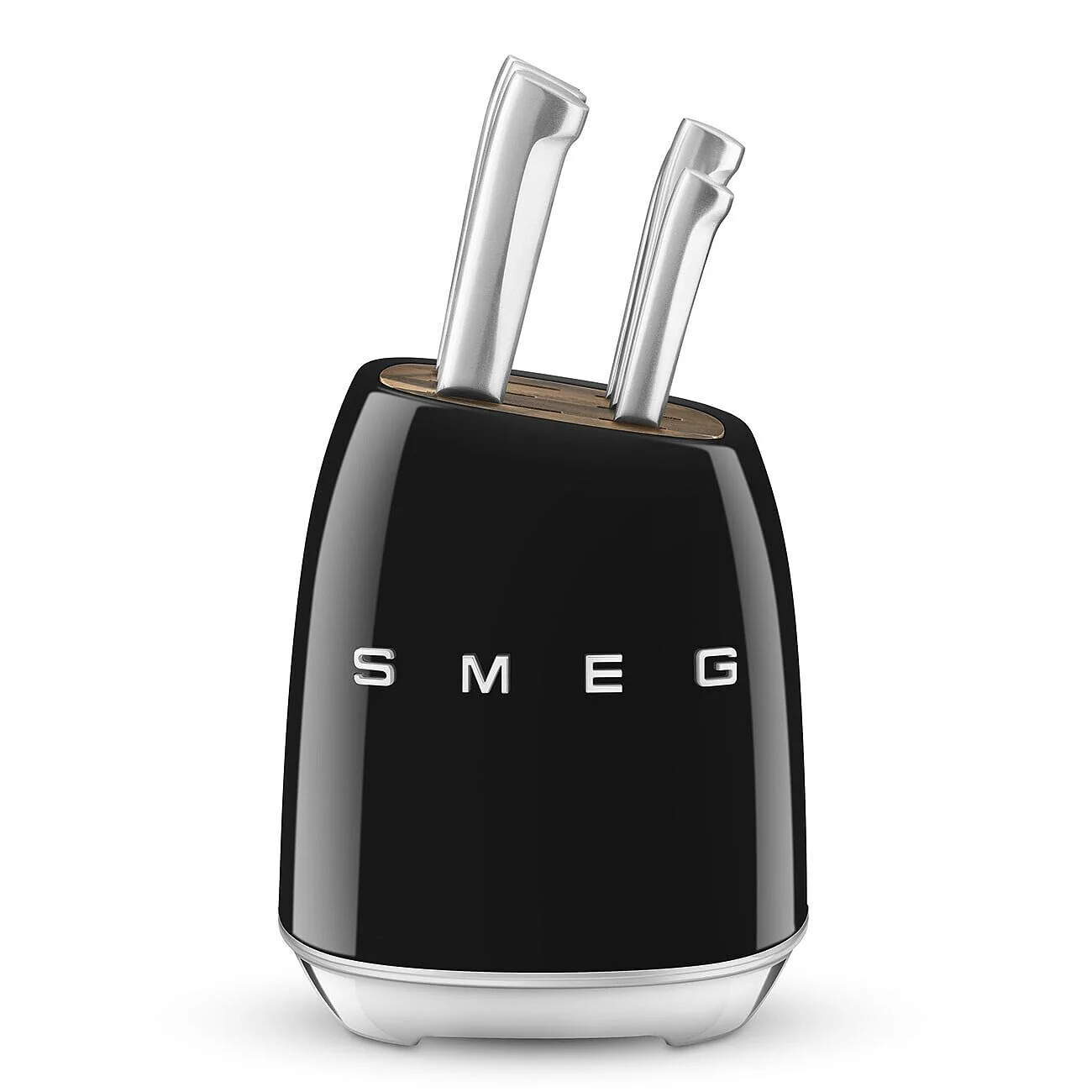 Smeg Bloc Couteaux – Acier Inoxydable, 6 lames de précision incluses
