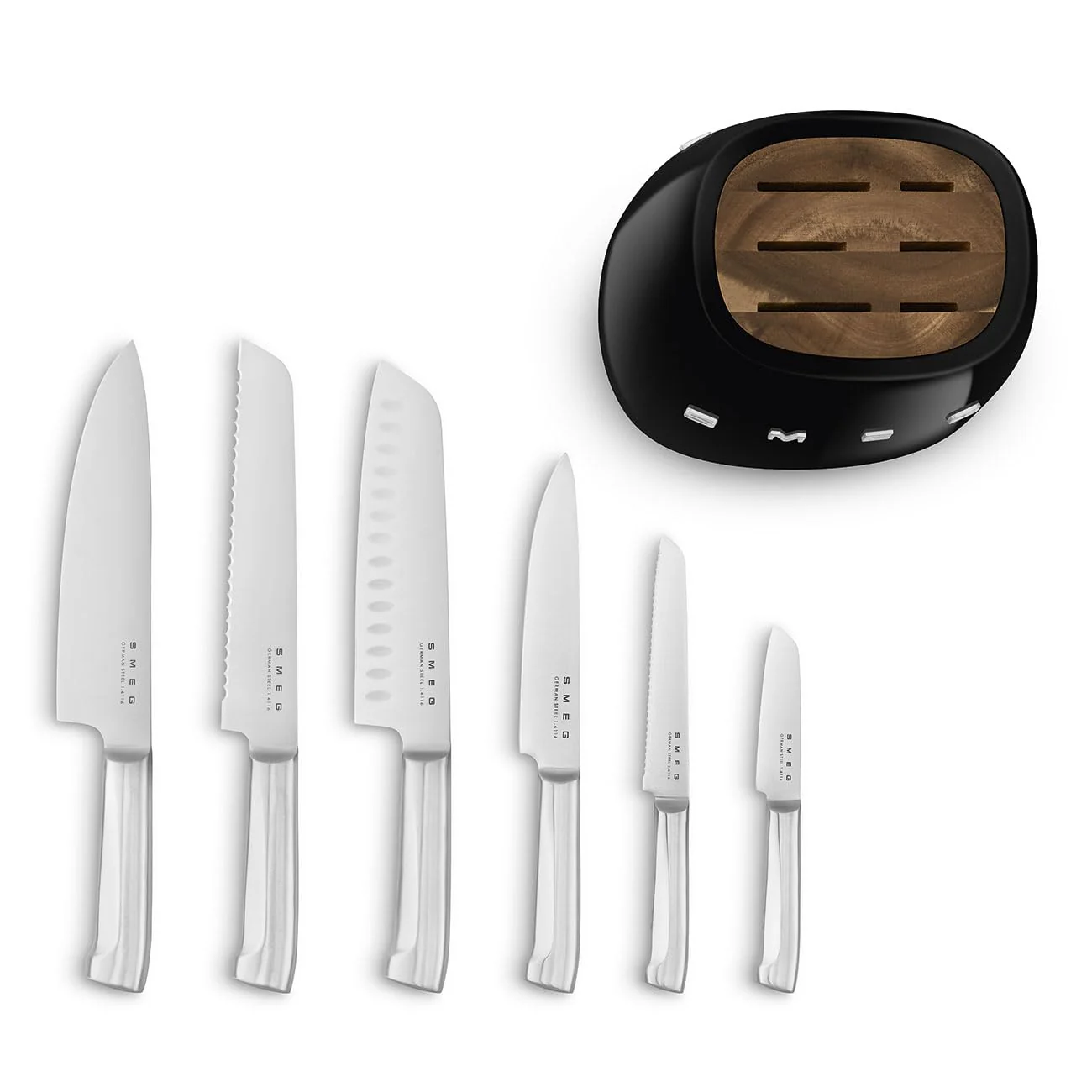 Smeg Bloc Couteaux – Acier Inoxydable, 6 lames de précision incluses - Image 15