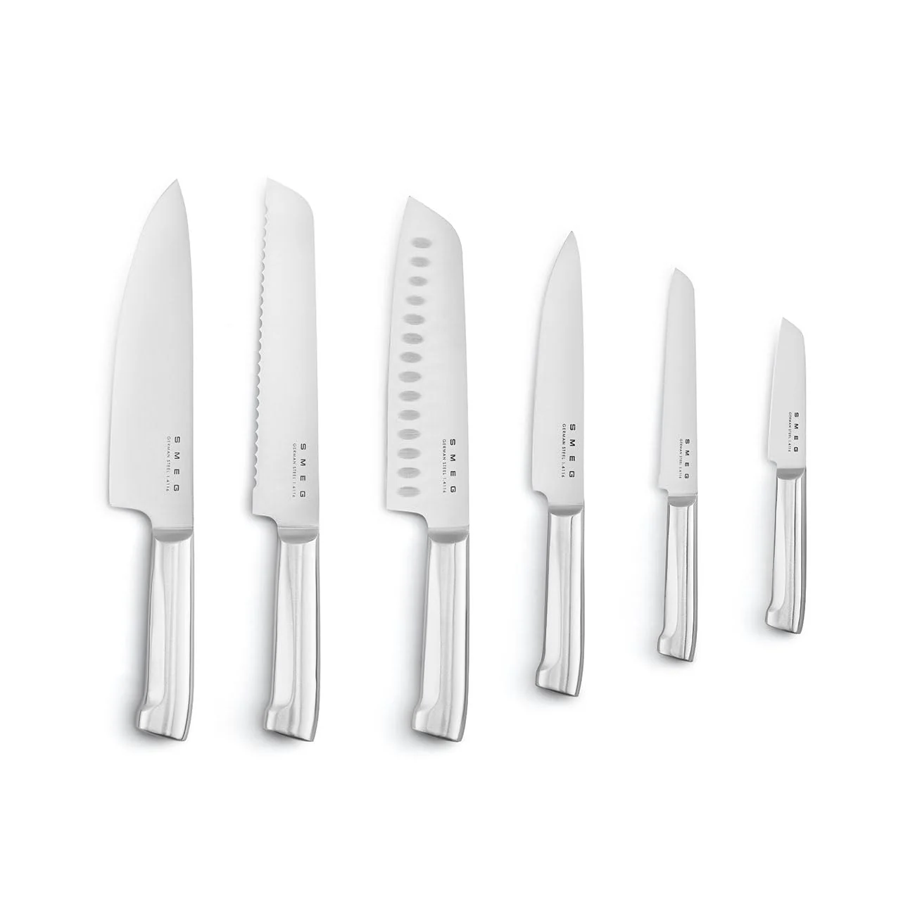 Smeg Bloc Couteaux – Acier Inoxydable, 6 lames de précision incluses - Image 6