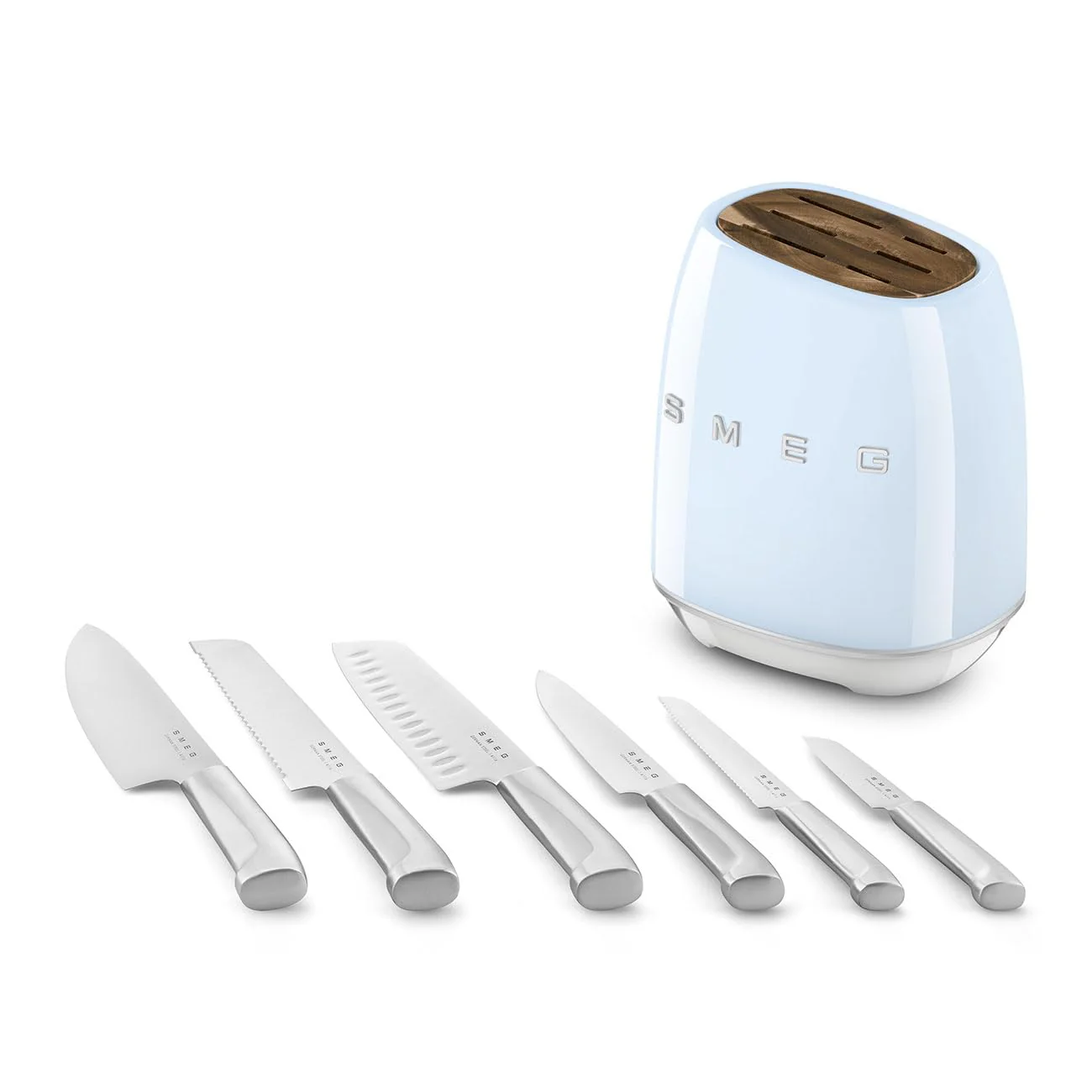 Smeg Bloc Couteaux – Acier Inoxydable, 6 lames de précision incluses - Image 7