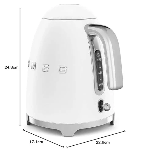 Smeg KLF03NBEU Bouilloire Électrique – 1,7 L, Filtre Antitartre, Arrêt Automatique - Image 72