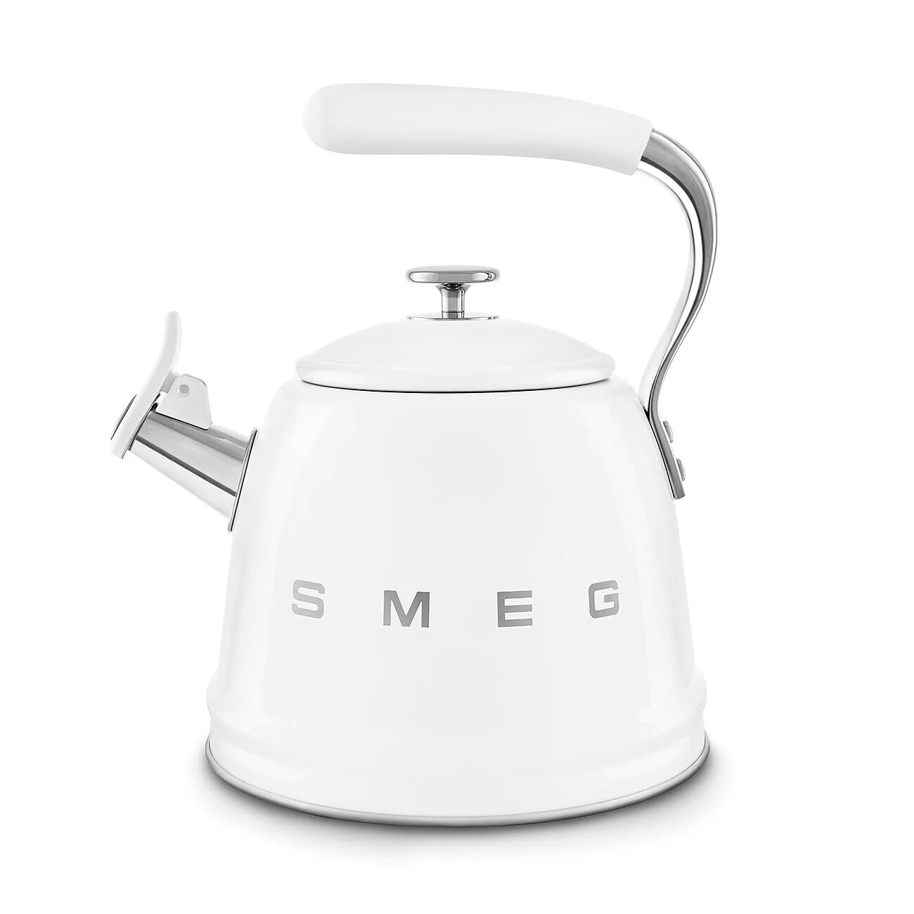 Smeg WKF Bouilloire Sifflante – 2,3 L, Acier Inoxydable & Poignée Silicone - Image 2