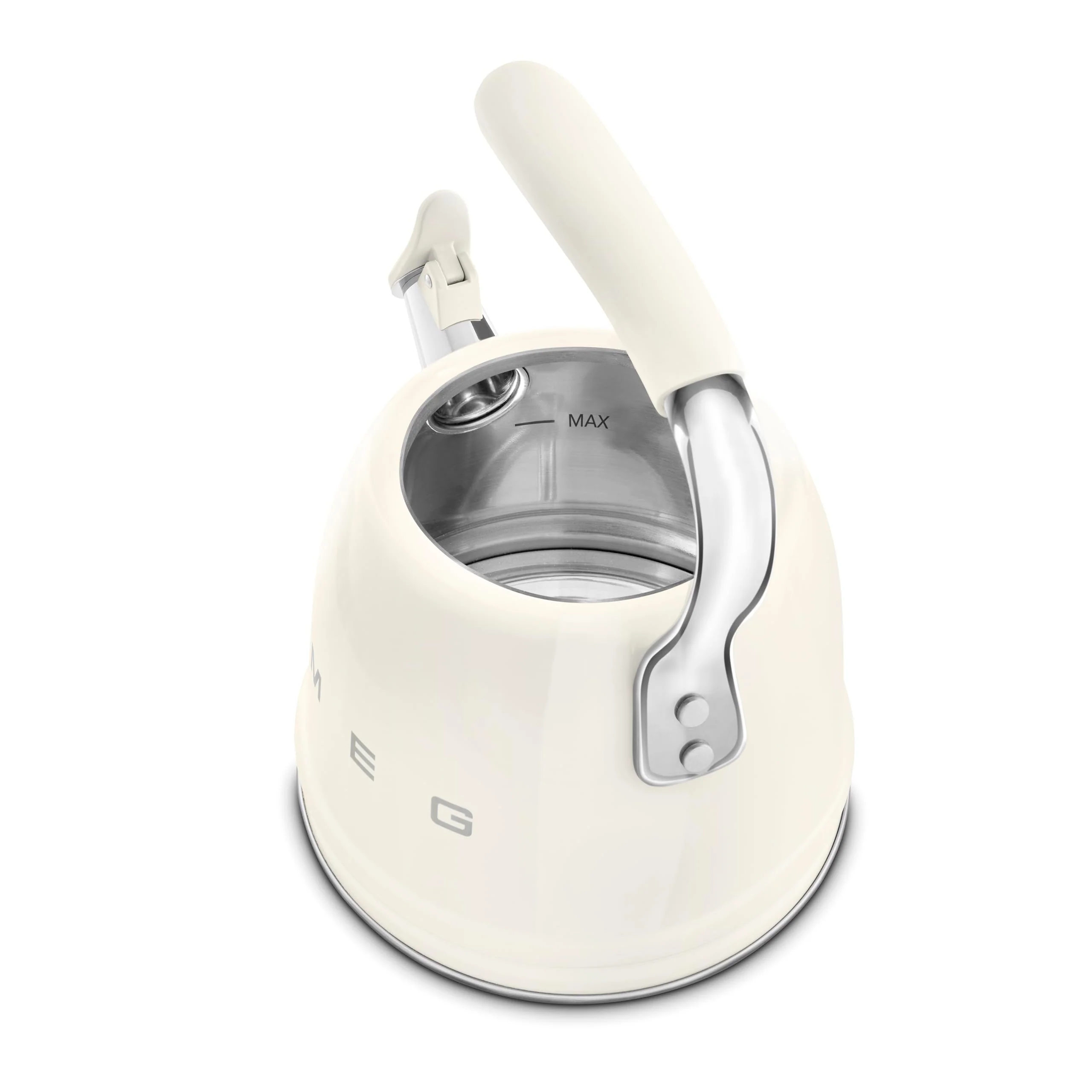 Smeg WKF Bouilloire Sifflante – 2,3 L, Acier Inoxydable & Poignée Silicone - Image 33
