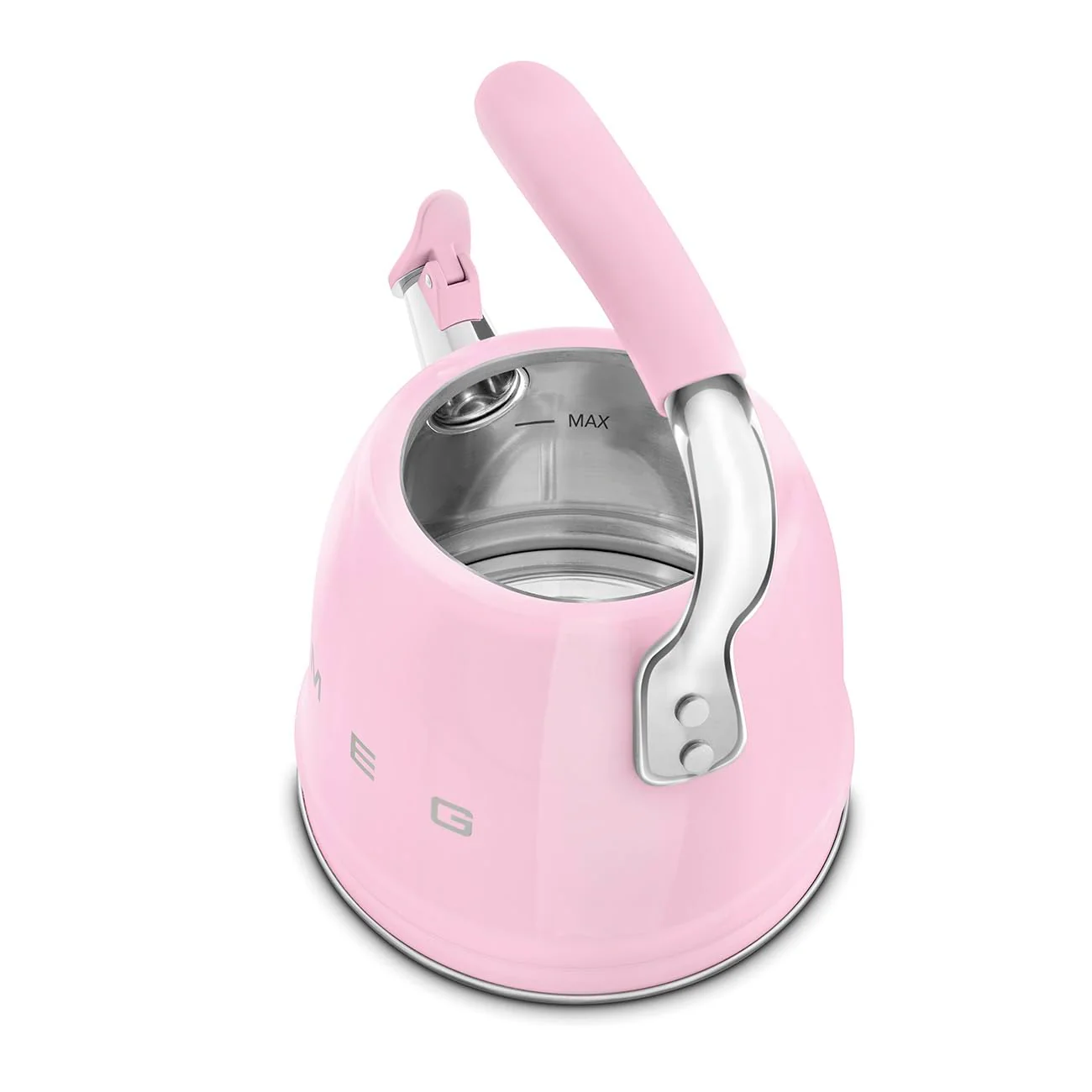 Smeg WKF Bouilloire Sifflante – 2,3 L, Acier Inoxydable & Poignée Silicone - Image 41