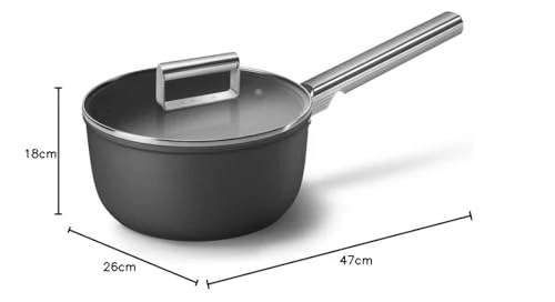 Smeg Casserole 20 cm – 2,7 L, Revêtement Antiadhésif, Tous Feux & Four Jusqu’à 250°C - Image 21