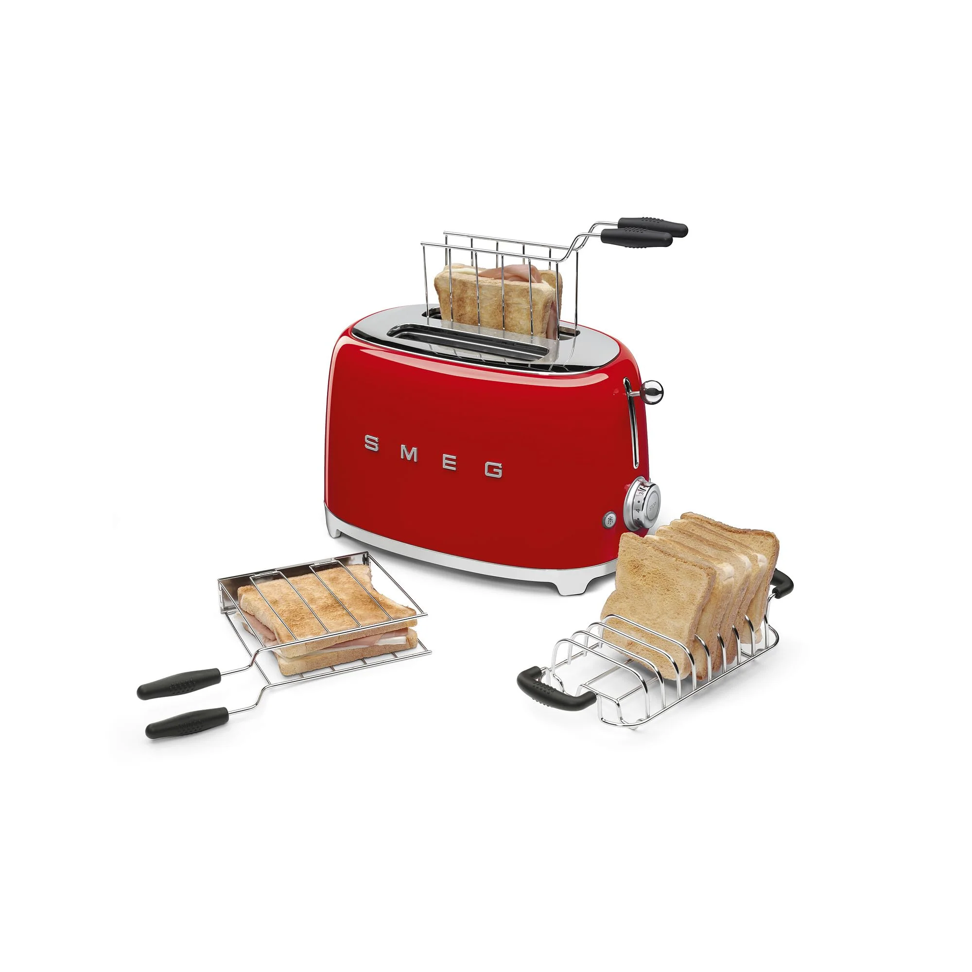 Smeg Grille-pain 2 Tranches – 6 niveaux de brunissage, Fonctions Bagel, Réchauffer & Décongélation - Image 17