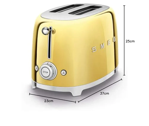 Smeg Grille-pain 2 Tranches – 6 niveaux de brunissage, Fonctions Bagel, Réchauffer & Décongélation - Image 26