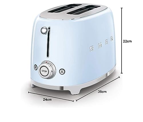Smeg Grille-pain 2 Tranches – 6 niveaux de brunissage, Fonctions Bagel, Réchauffer & Décongélation - Image 37
