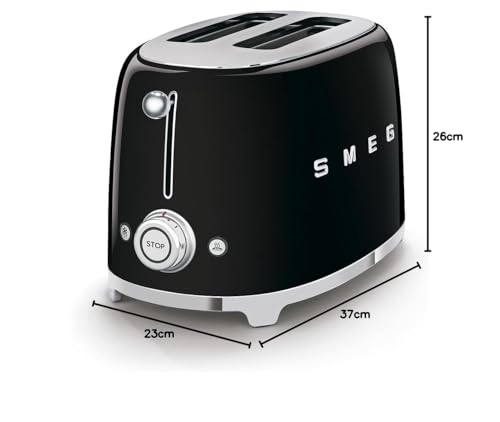 Smeg Grille-pain 2 Tranches – 6 niveaux de brunissage, Fonctions Bagel, Réchauffer & Décongélation - Image 59