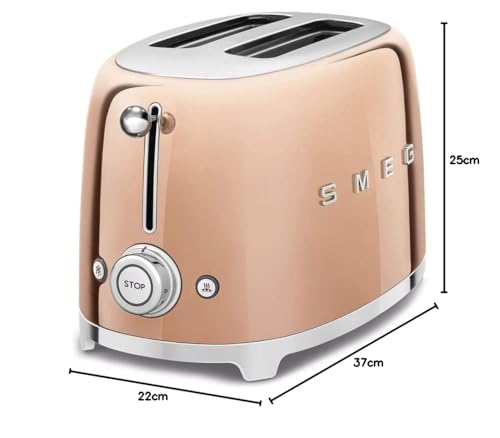 Smeg Grille-pain 2 Tranches – 6 niveaux de brunissage, Fonctions Bagel, Réchauffer & Décongélation - Image 66