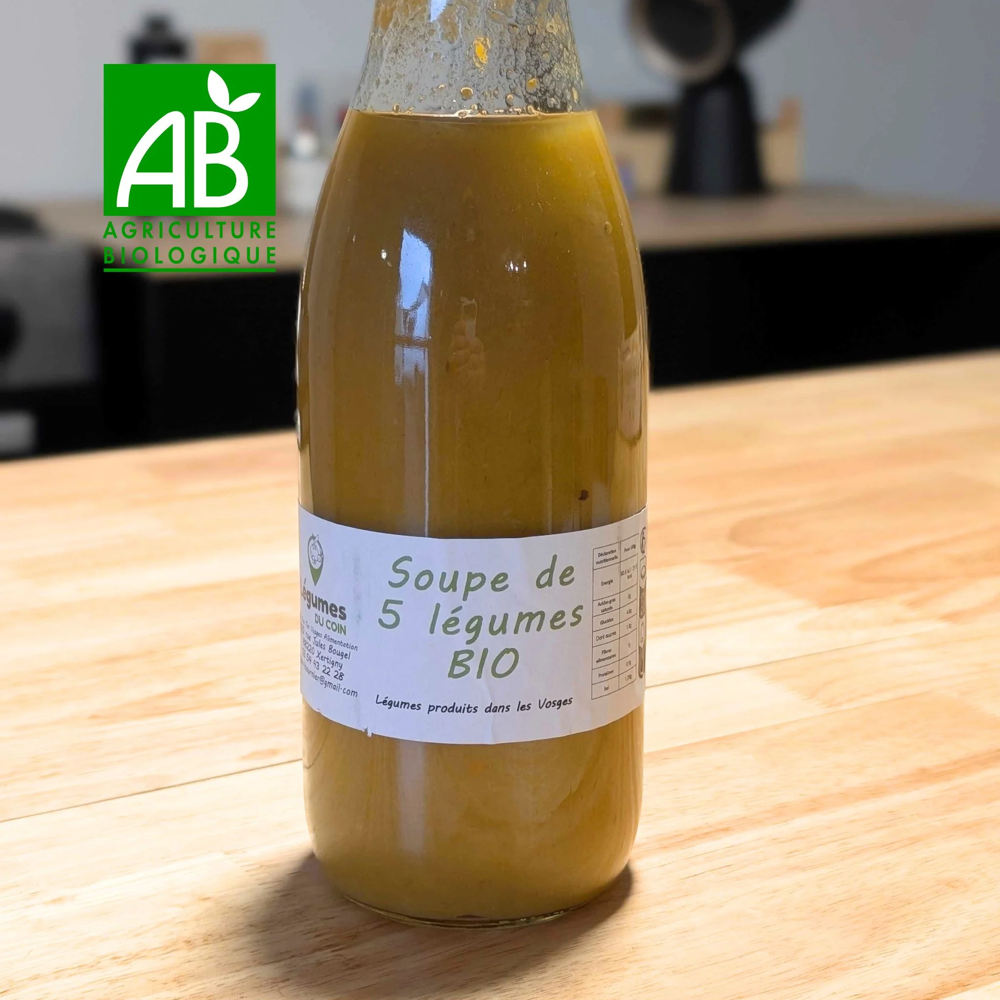 đ„Ł Soupe aux 5 LĂ©gumes Bio - Le Grand Classique (1L) - CuisinĂ©e dans les Vosges - BIO