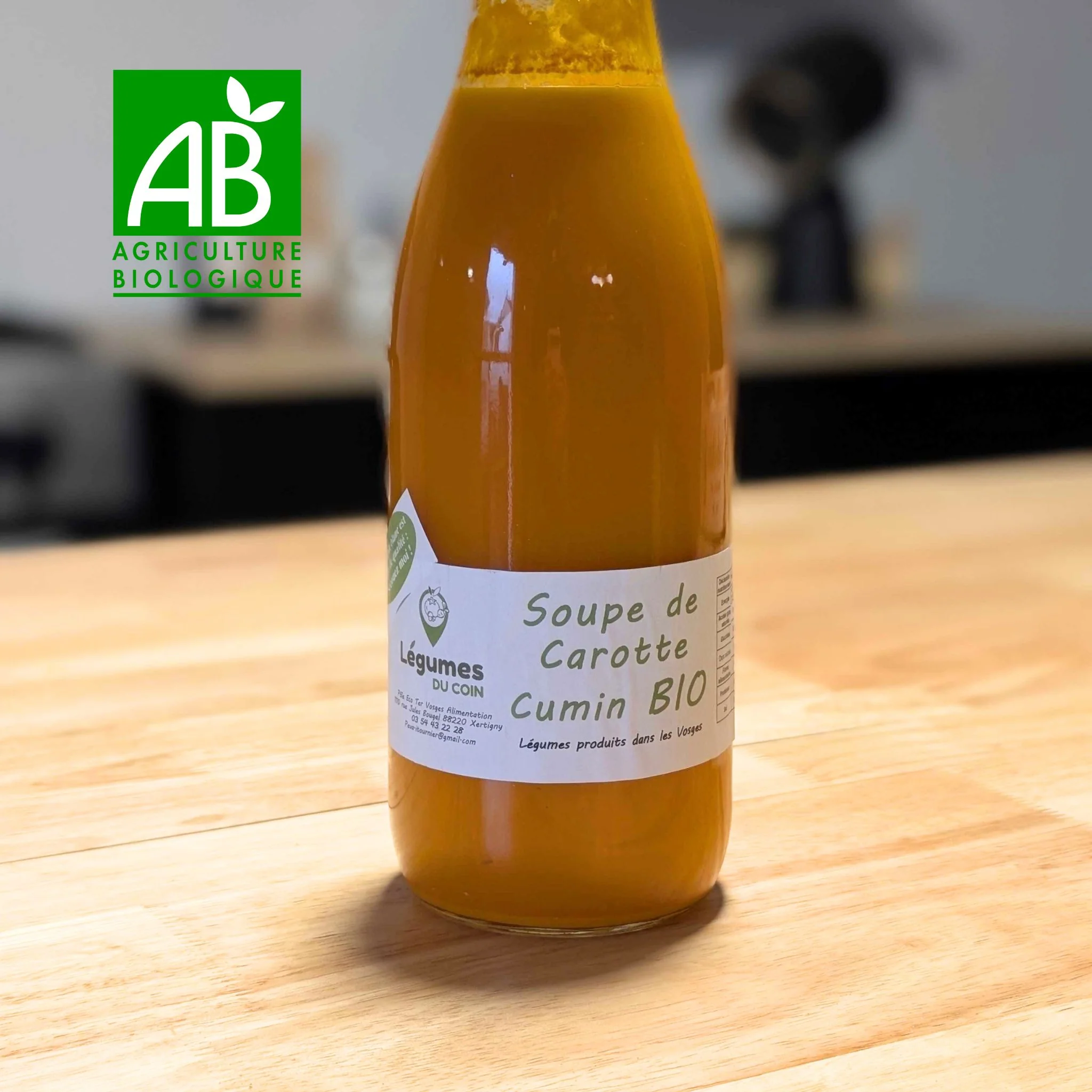 đ„ Soupe Carotte & Cumin Bio - La Touche EnsoleillĂ©e (1L) - CuisinĂ©e dans les Vosges - BIO