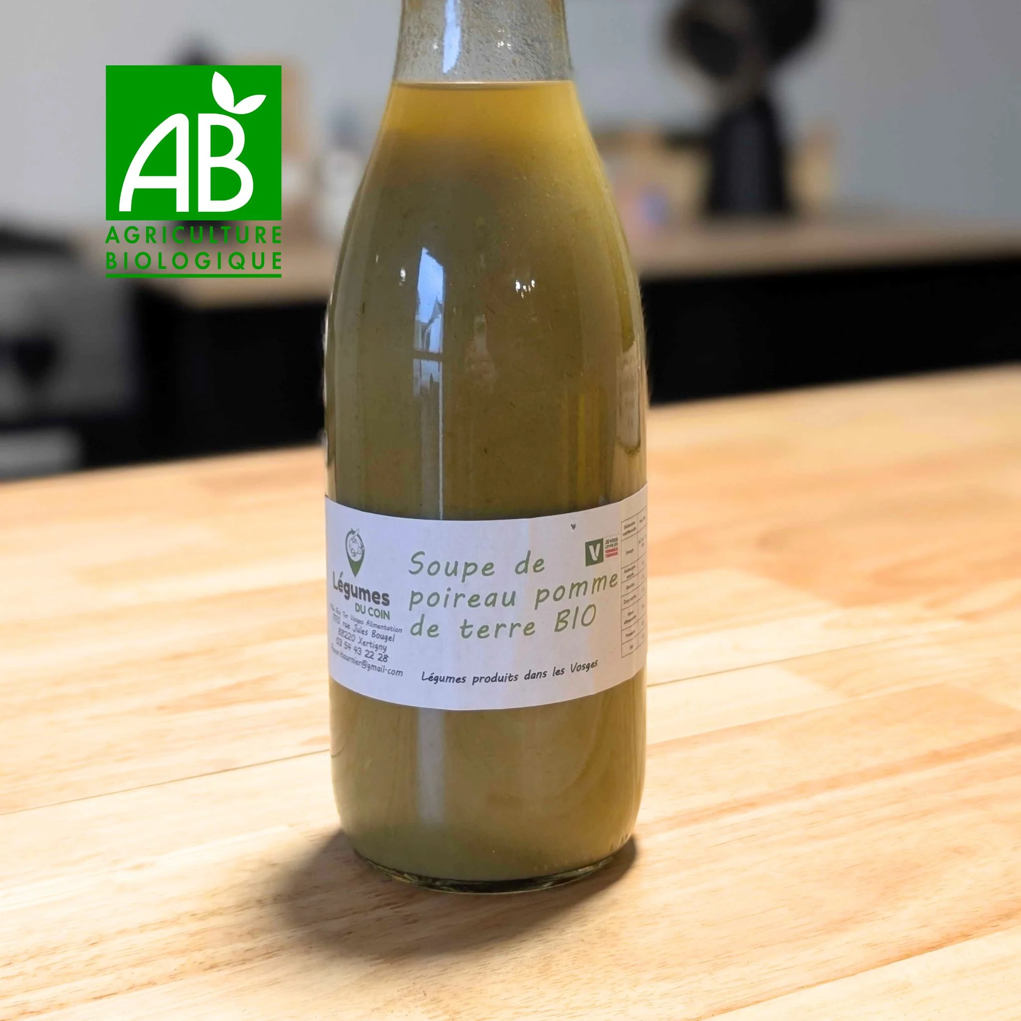 🥣 Soupe Poireaux Pommes de Terre Bio - L'Authentique (1L) - Cuisinée dans les Vosges - BIO