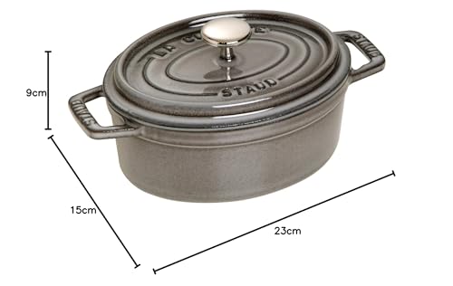 Cocotte Ovale STAUB 29 cm – Fonte Émaillée « Gris Graphite » 4,25 L - Image 11