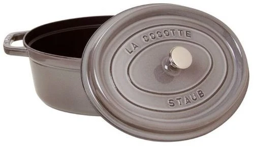 Cocotte Ovale STAUB 29 cm – Fonte Émaillée « Gris Graphite » 4,25 L - Image 17