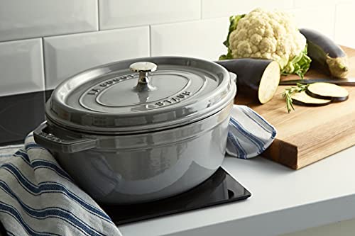 Cocotte Ovale STAUB 29 cm – Fonte Émaillée « Gris Graphite » 4,25 L - Image 20
