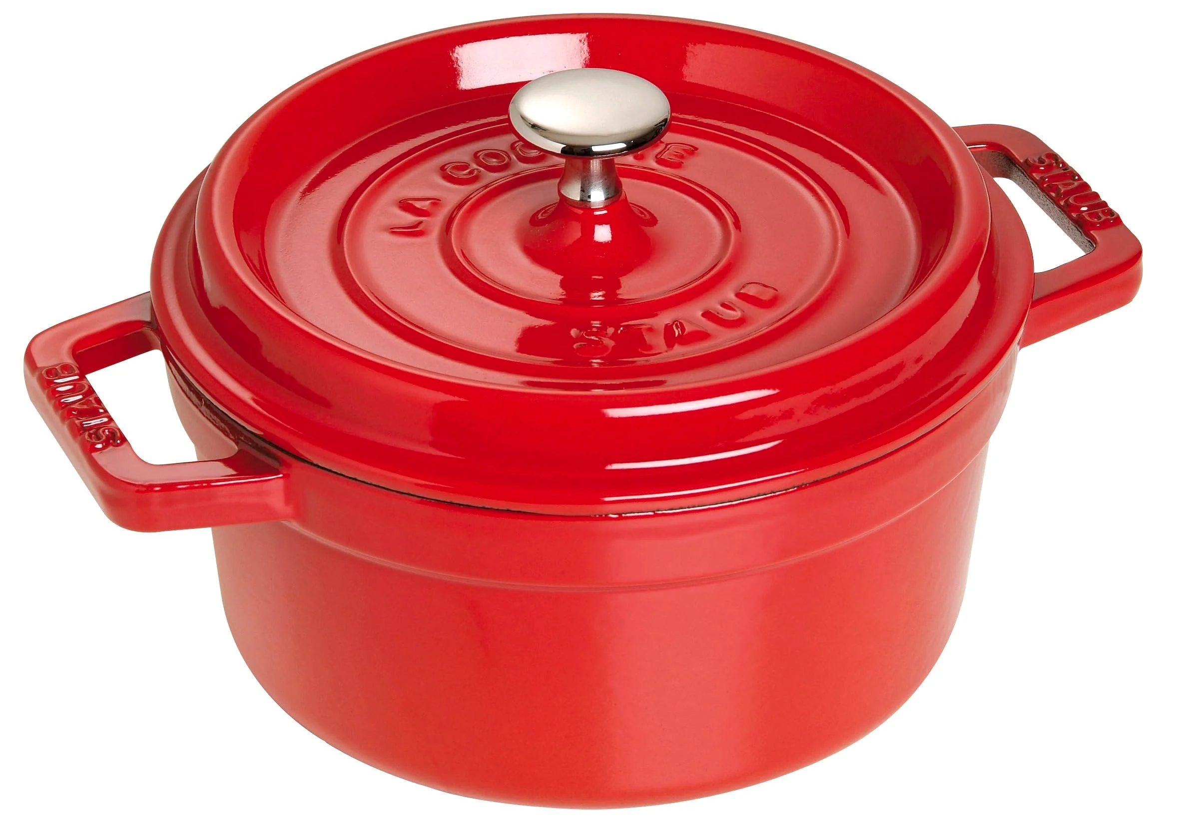 Cocotte Ronde STAUB 28 cm – Fonte Émaillée « Cerise » 6,7 L - Image 13