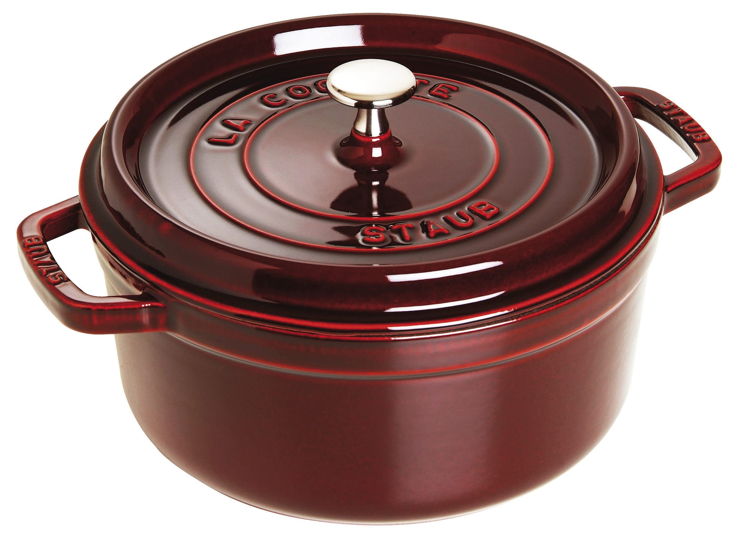 Cocotte Ronde STAUB 28 cm – Fonte Émaillée « Cerise » 6,7 L - Image 37