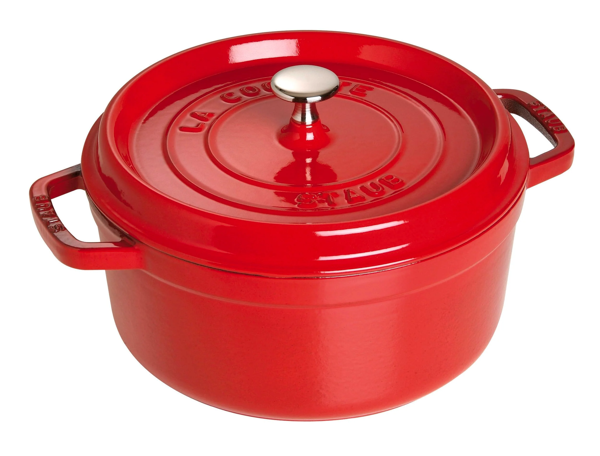 Cocotte Ronde STAUB 28 cm – Fonte Émaillée « Cerise » 6,7 L - Image 40