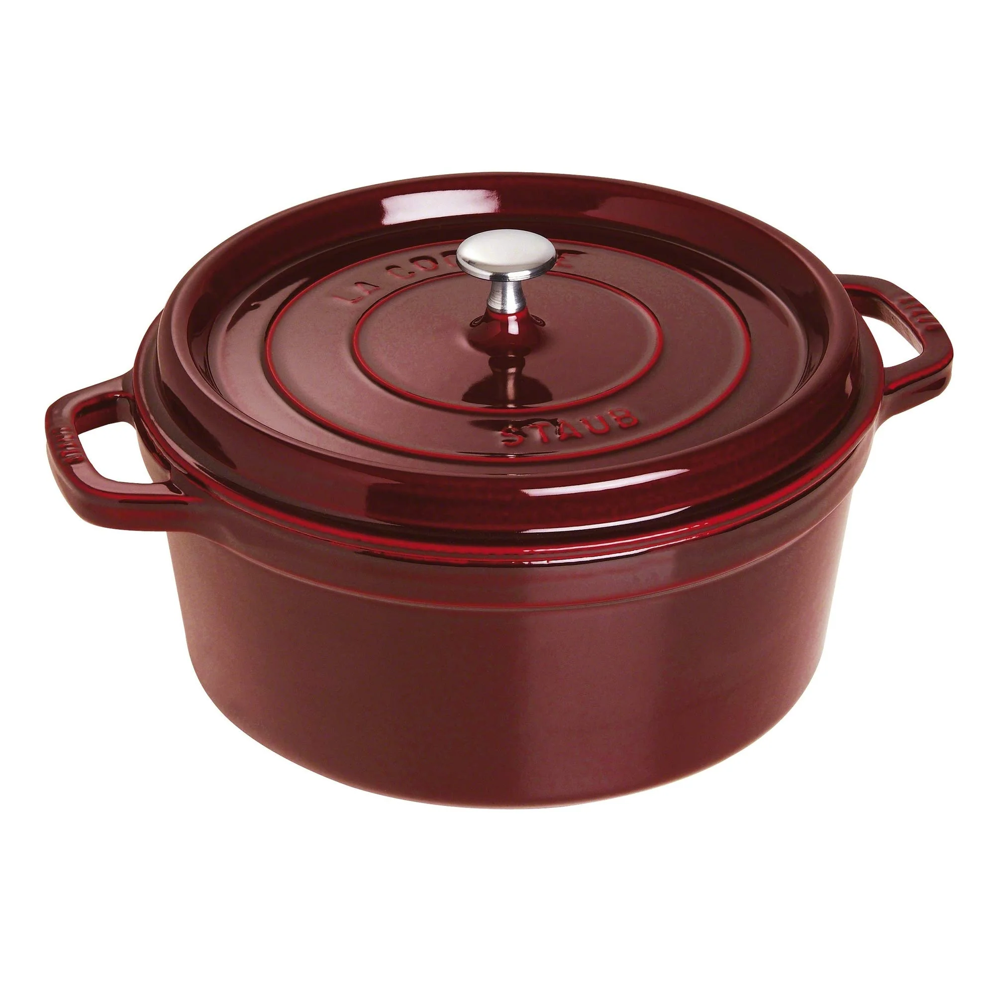 Cocotte Ronde STAUB 28 cm – Fonte Émaillée « Cerise » 6,7 L - Image 44