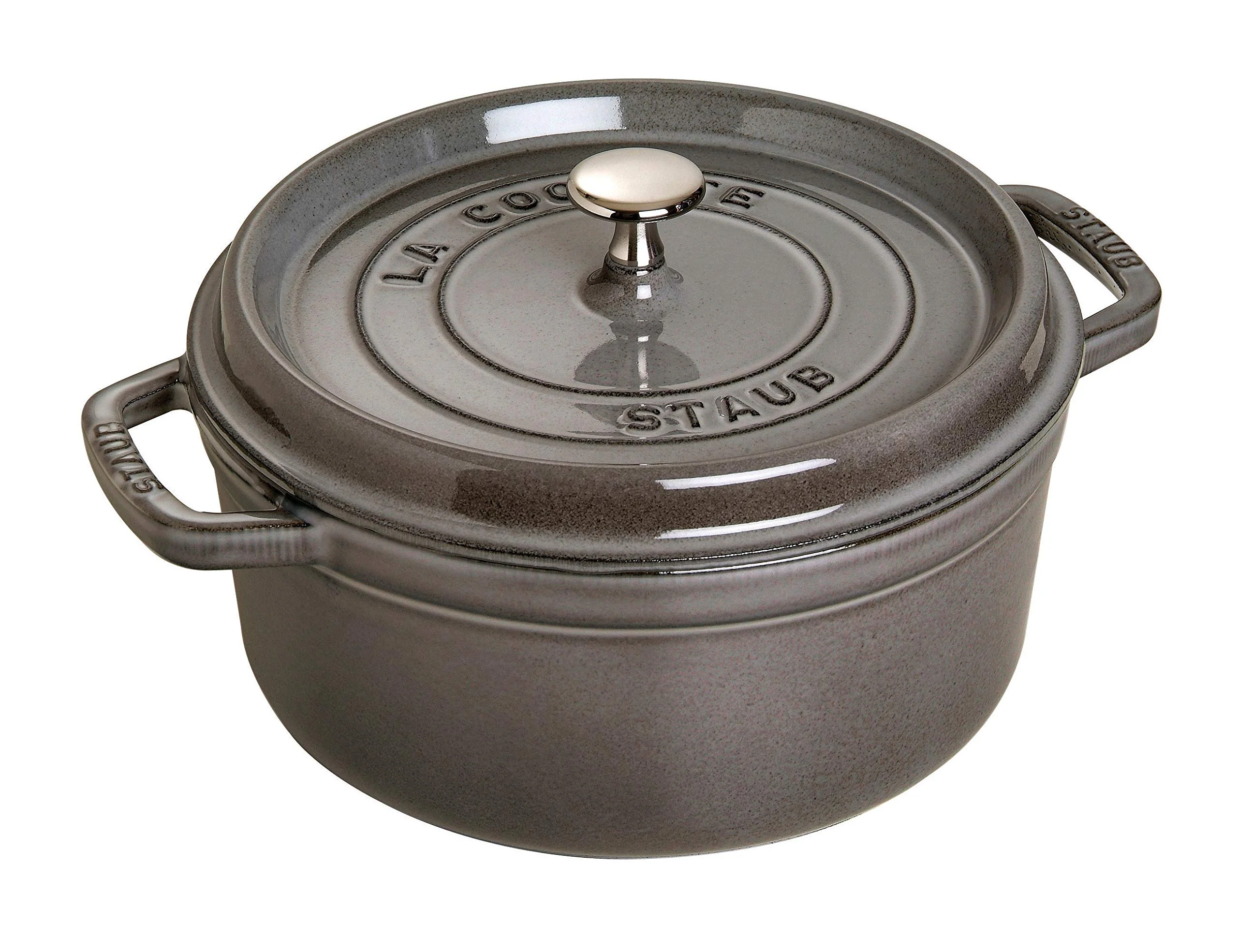 Cocotte Ronde STAUB 28 cm – Fonte Émaillée « Cerise » 6,7 L - Image 6