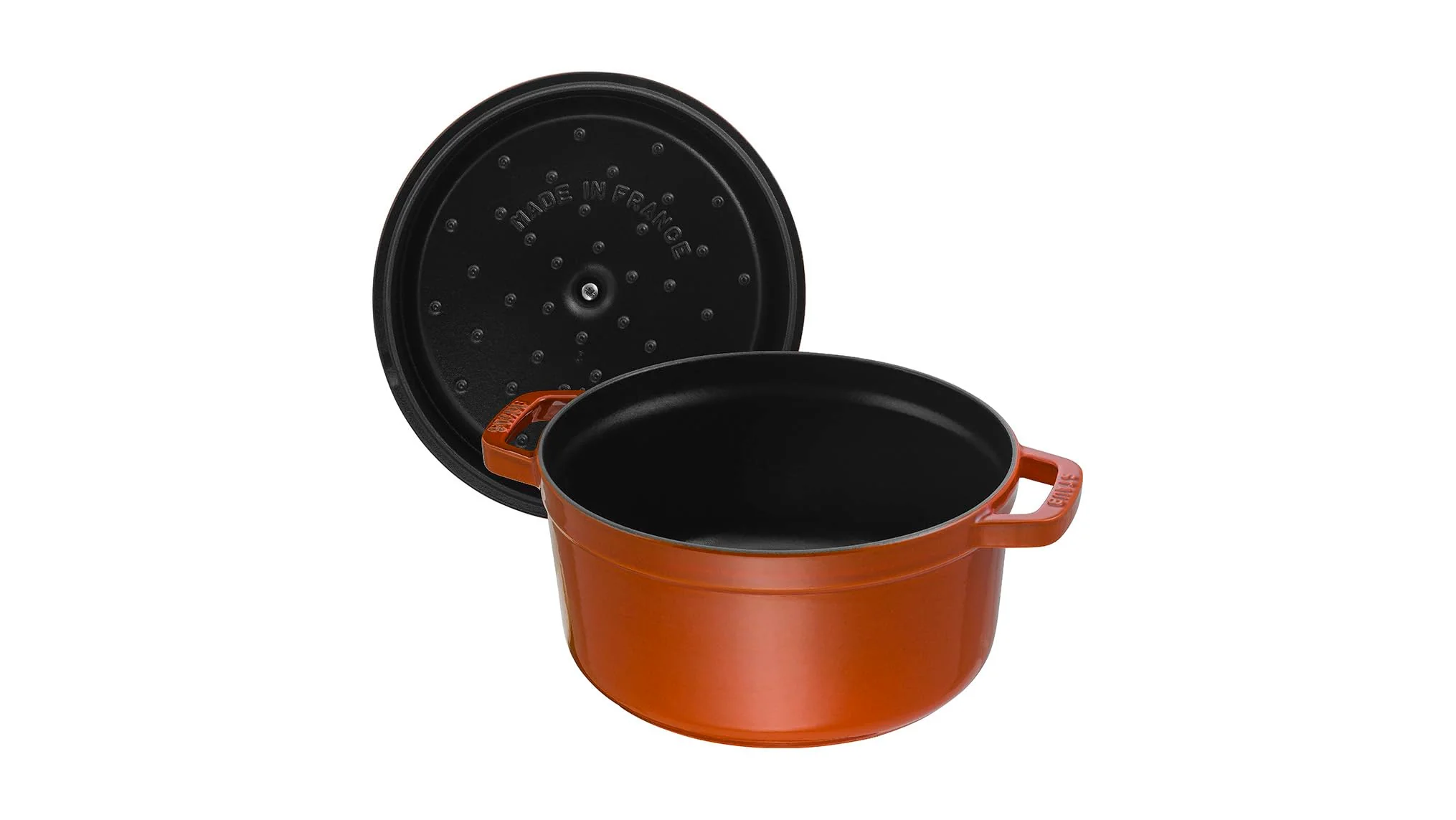 Cocotte Ronde STAUB 28 cm – Fonte Émaillée « Cerise » 6,7 L - Image 74