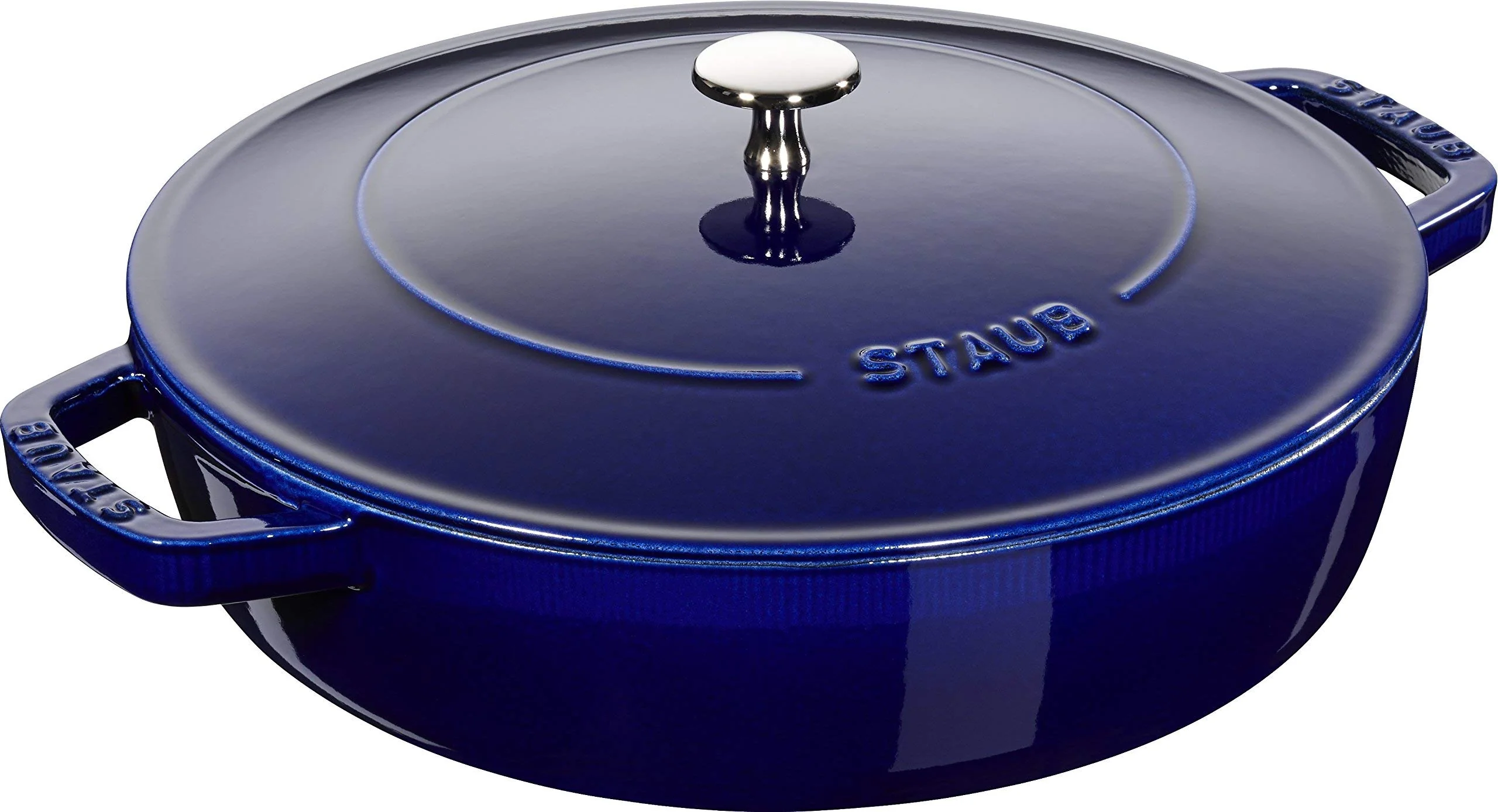 Sauteuse STAUB Chistera 28 cm – Fonte Émaillée « Cerise » 3,7 L - Image 11