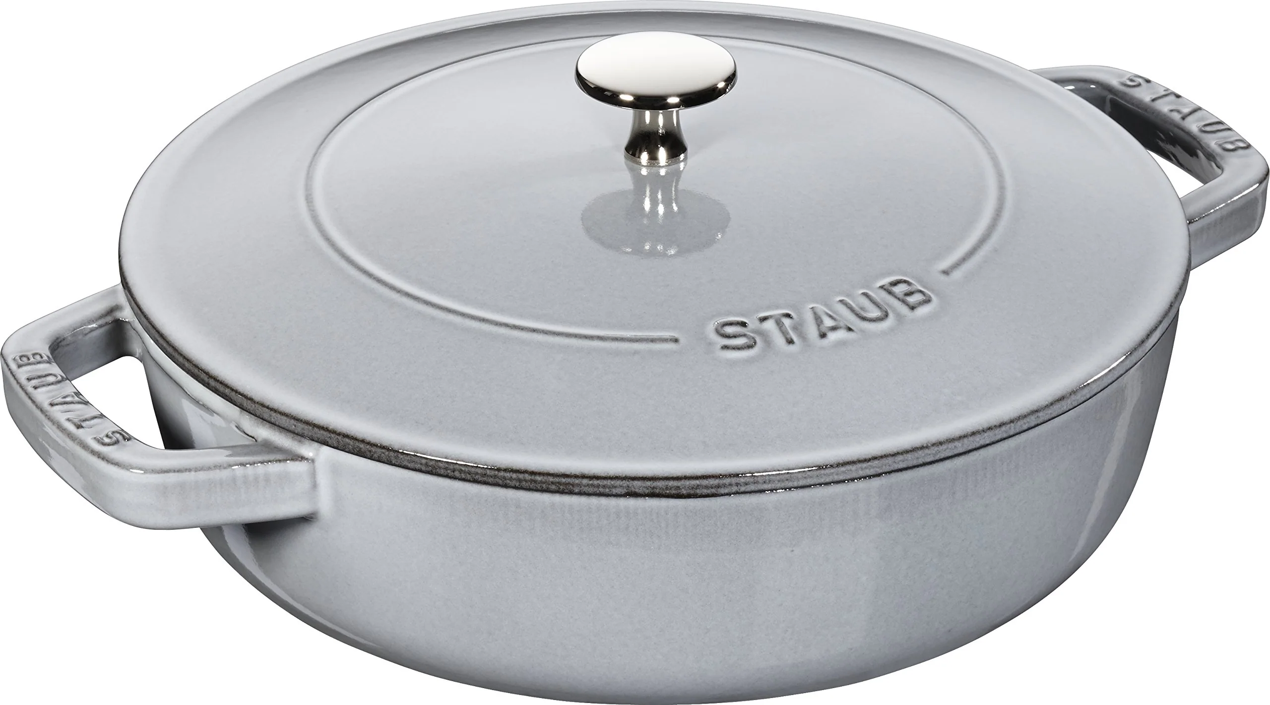Sauteuse STAUB Chistera 28 cm – Fonte Émaillée « Cerise » 3,7 L - Image 12
