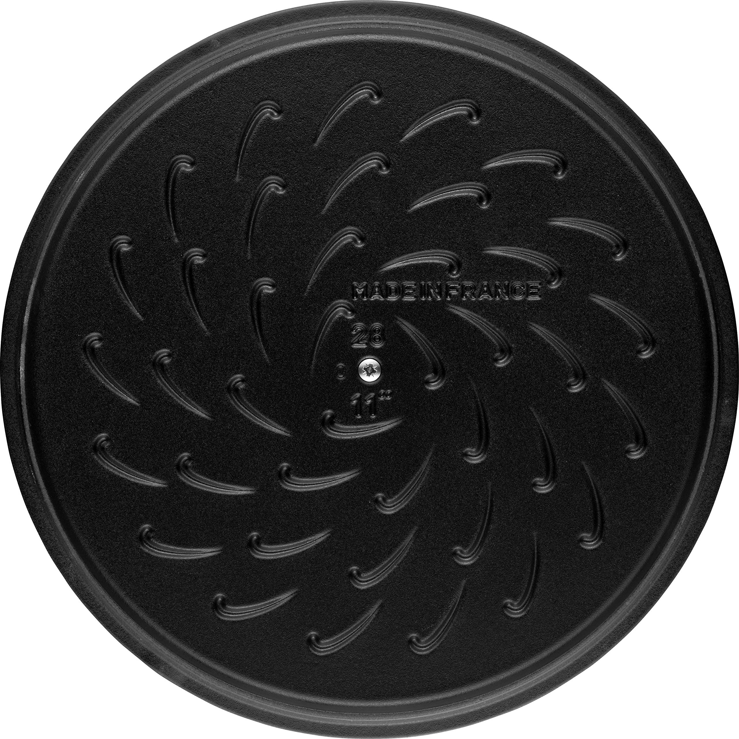 Sauteuse STAUB Chistera 28 cm – Fonte Émaillée « Cerise » 3,7 L - Image 18