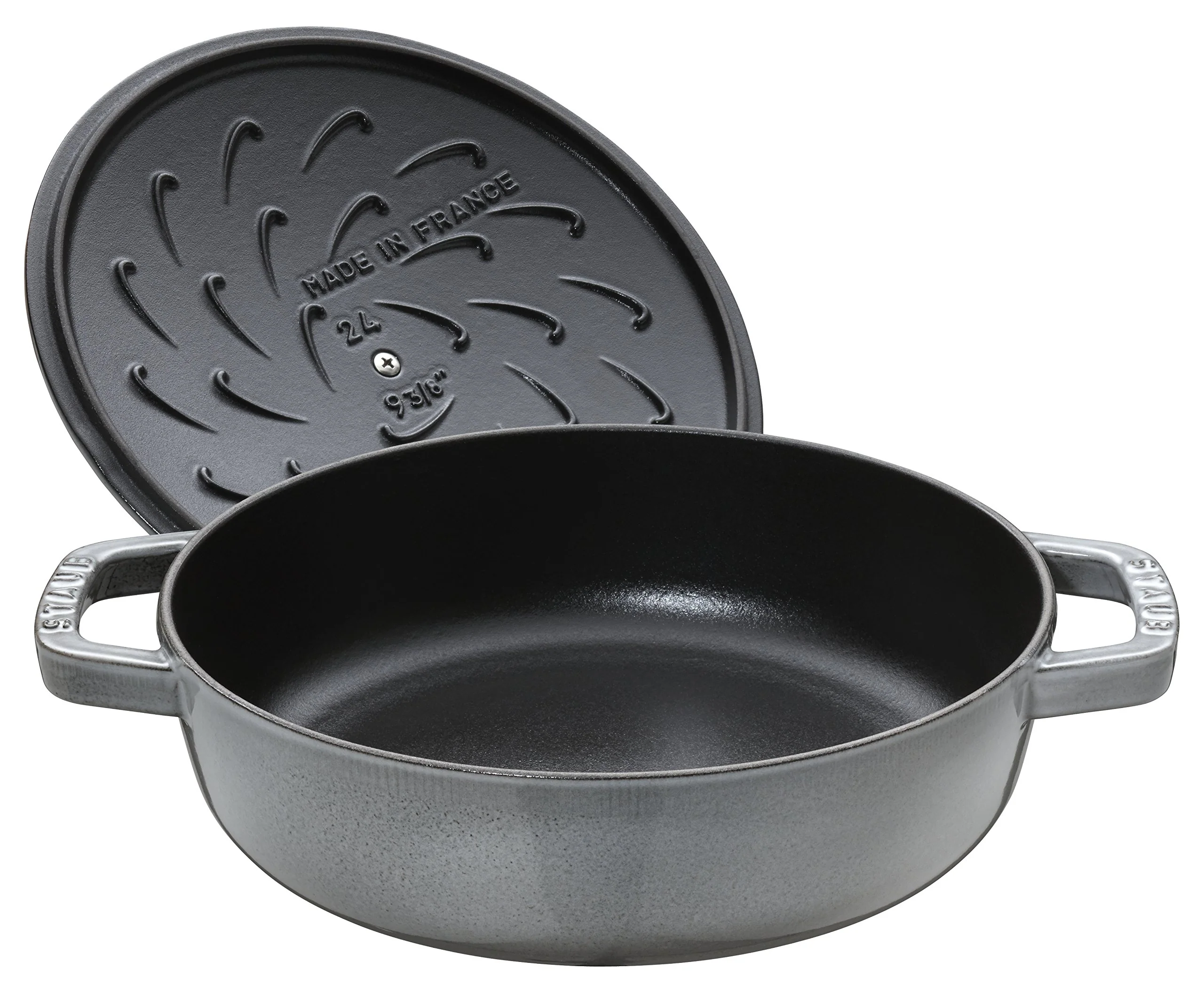 Sauteuse STAUB Chistera 28 cm – Fonte Émaillée « Cerise » 3,7 L - Image 24