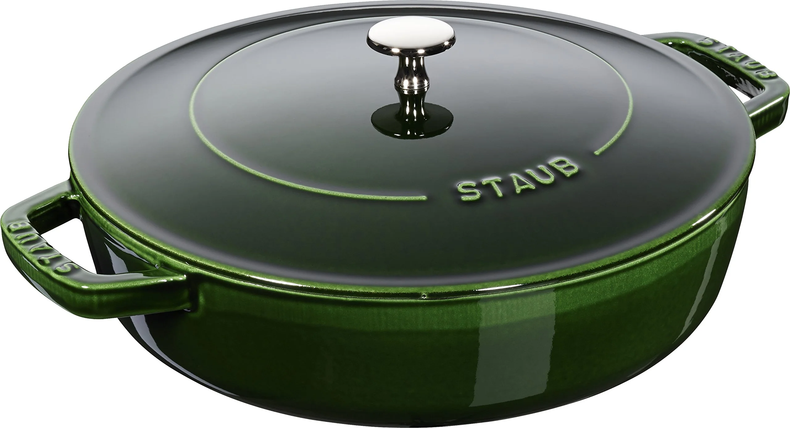 Sauteuse STAUB Chistera 28 cm – Fonte Émaillée « Cerise » 3,7 L - Image 4