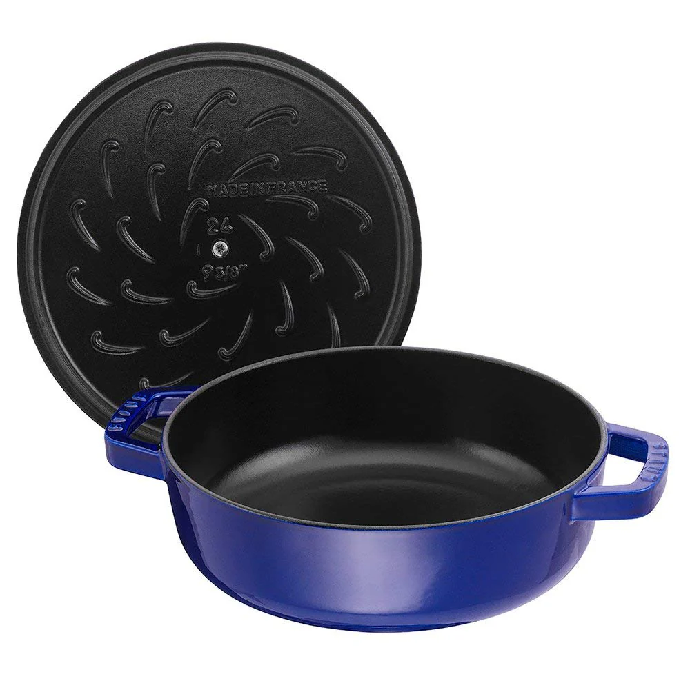Sauteuse STAUB Chistera 28 cm – Fonte Émaillée « Cerise » 3,7 L - Image 50