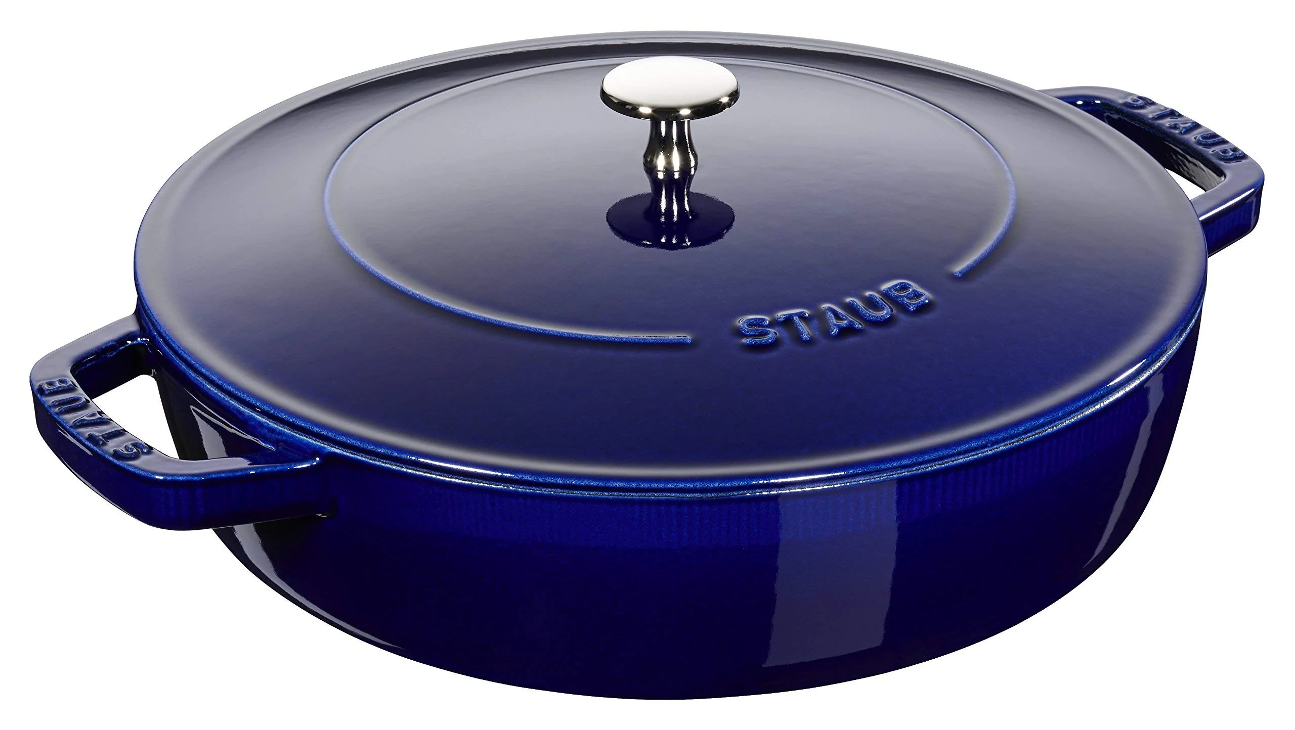 Sauteuse STAUB Chistera 28 cm – Fonte Émaillée « Cerise » 3,7 L - Image 7