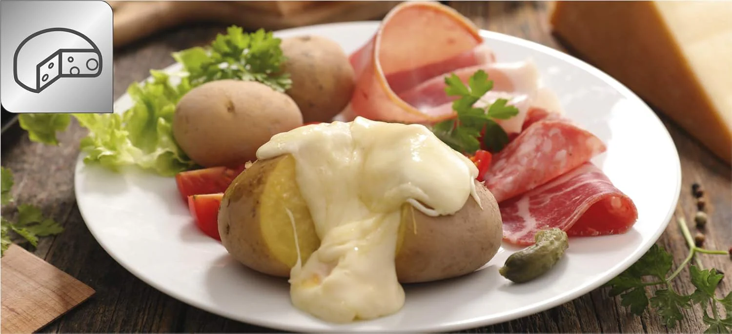 Tefal Raclette Colormania 3-en-1 🇫🇷 – Raclette, Grill & Crêpière – 8 Coupelles - Image 4