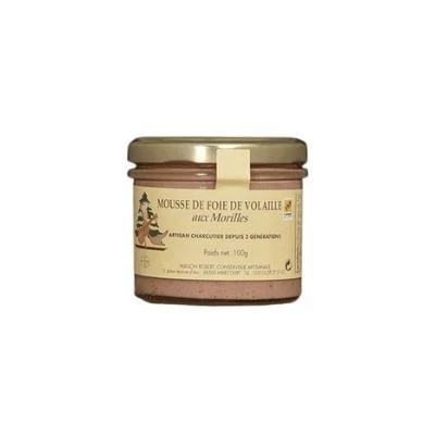 Terrine de mousse de foie de volaille aux morilles -100g
